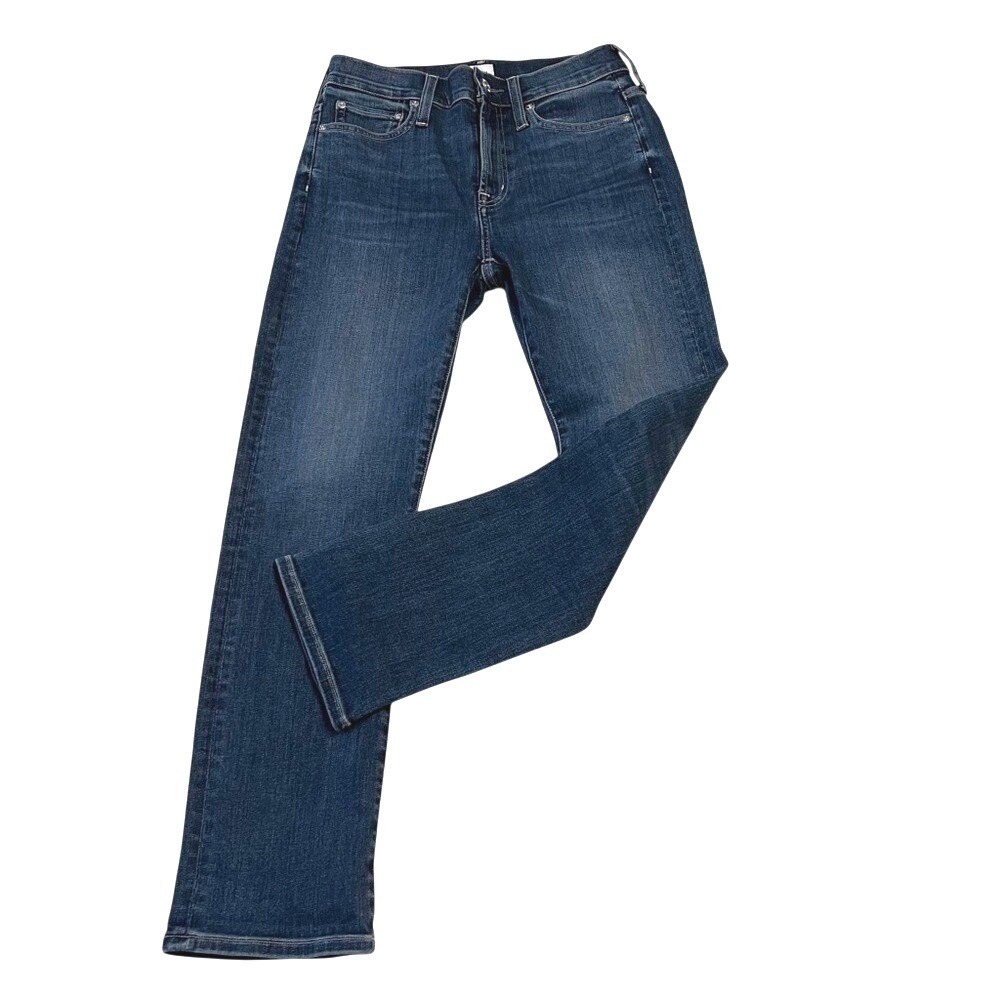 NWOT EDWIN Elin Crop Straight Leg Jeans Medium Wash Size 25